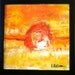 NARANJA original encaustic painting