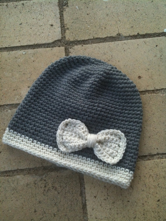 Crochet Bow Hat