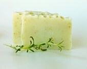 Rosemary Mint Cold Processed Soap,  made with organic oils and beeswax, organic shea butter