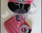 Newborn Police Hat & Diaper Cover Set Crochet Pattern P1