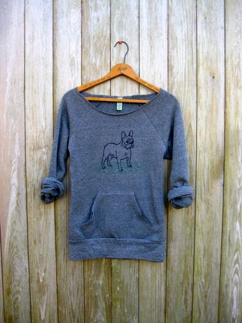 pant...pant...pant...LETS PLAY French Bulldog Sweatshirt, Dog Sweater, Frenchie Clothing, S,M,L,XL