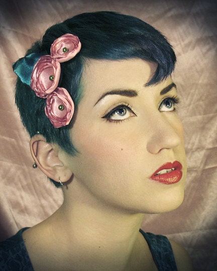 single color mini hair flowers, you choose the color