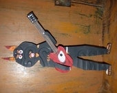 Metal Art Sculpture , The Debil Plays Guitar