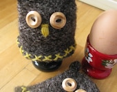 Knit and Felt Owl Egg Cosy