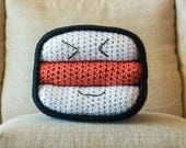 SPAM Musubi Pillow Crochet Pattern - Stuffed Crochet Food Toy - Whimsical Home Decor - Hawaiian Kawaii Amigurumi