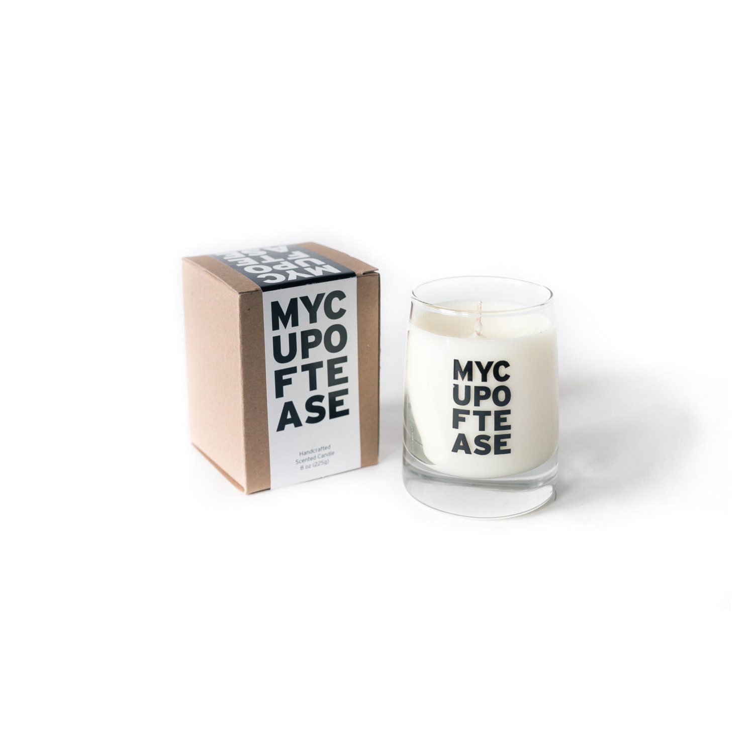 Lemongrass Tea Scented Candle in a Reusable Whiskey Glass (My Cup of Tease)