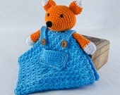 Instant Download - PDF Crochet Pattern - Fox Security Blanket  - Text instructions and SYMBOL Chart instructions