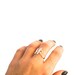 initial ring - letter ring - wire wrapped initial ring