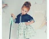 Girls Skirt: The Butterfly Extra Full Skirt from the Autumn Winter Collection by Fleur and Dot