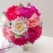 Wedding Bridal Paper Flower Bouquet - Pink and Houndstooth