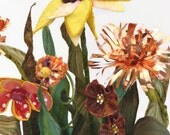 Fiber Art Flower Sculpture - Sunshine - Home Decor Wedding Centerpiece