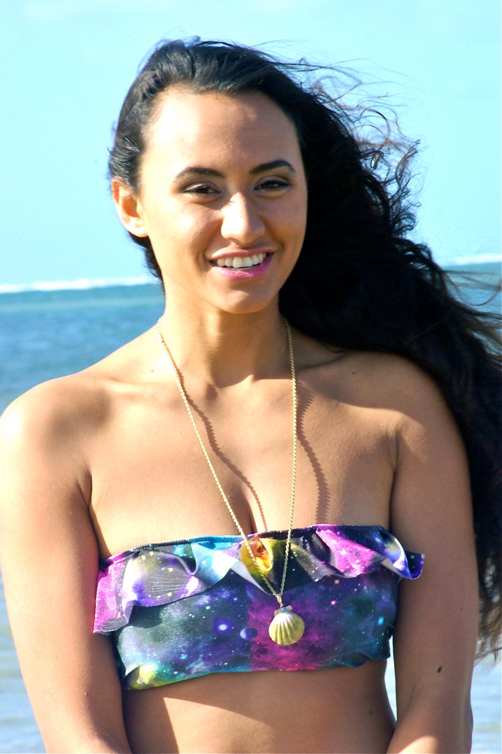 Hilo 1Ruffle Bikini Top - 1) Choose Style, 2) Choose Fabric 3) Choose Size