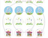 Mary Poppins Vintage Party Printable CUSTOMIZED PARTY TAGS - Cupcake Toppers - Party Circles Bella Bella Studios Il_170x135