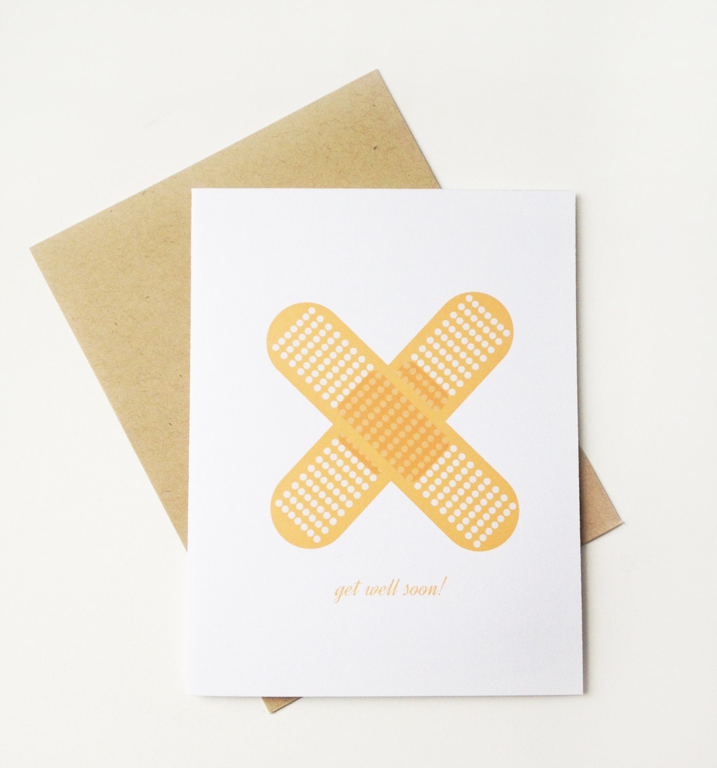 Band Aids "Feel better, soon" Sympathy Card.