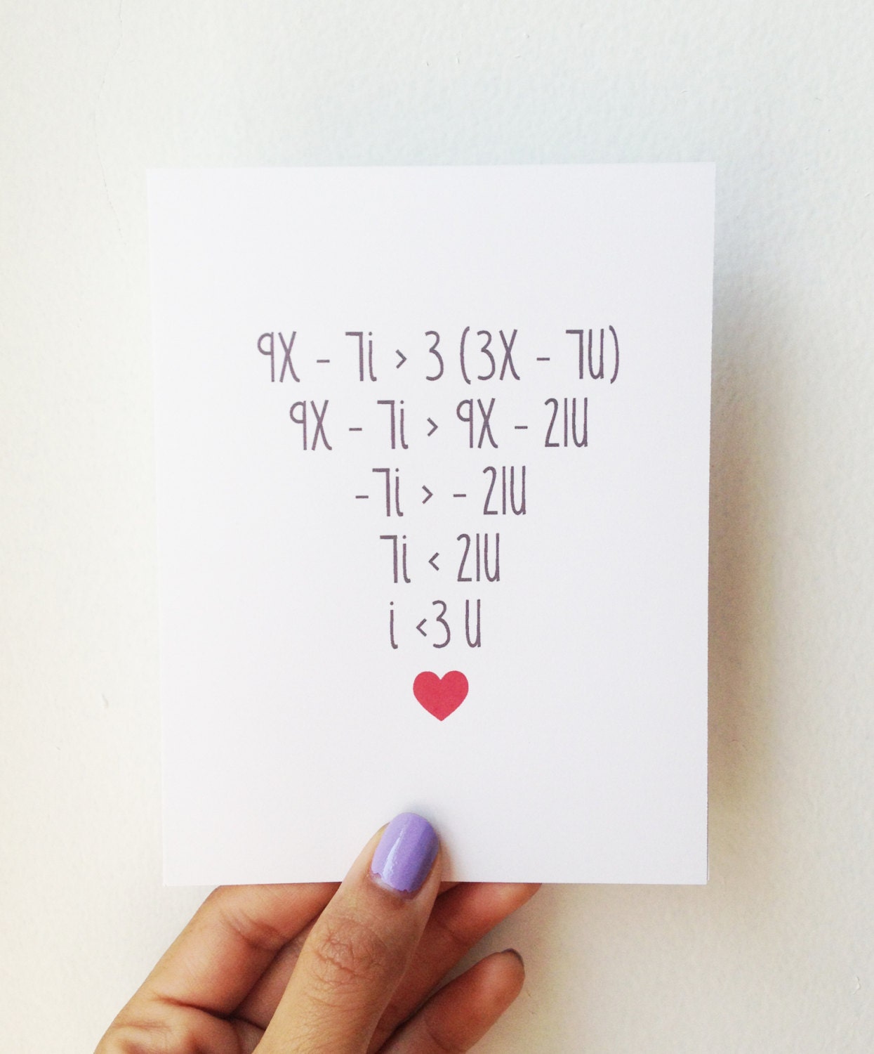 I heart U Card