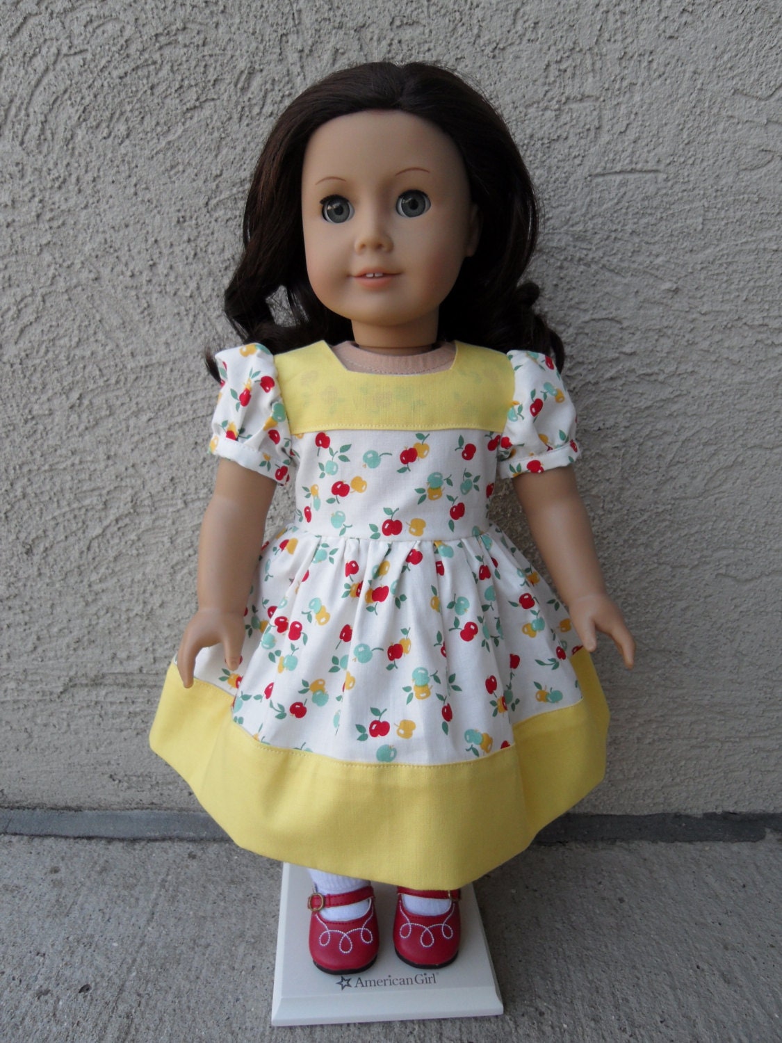 1940s Dirndl Style Dress for Molly or Emily or 18 inch doll