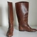 brown leather equestrian boots// knee high boots//size 7.5