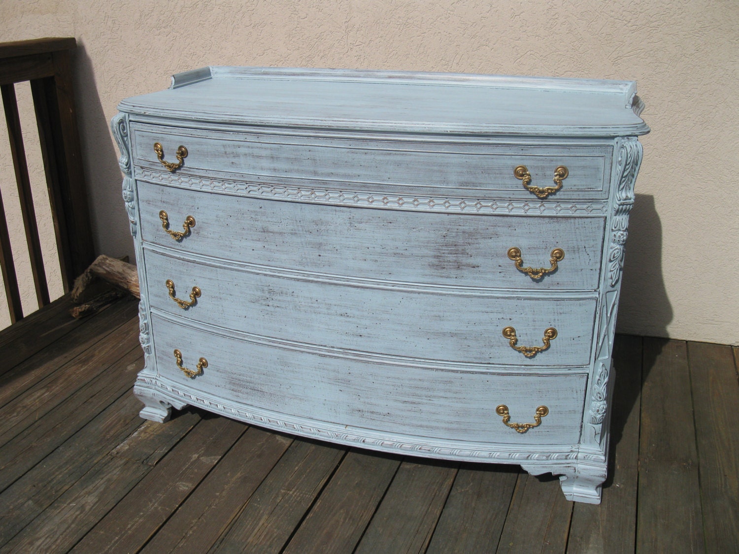 Chic and Shabby Cottage Blue Dresser