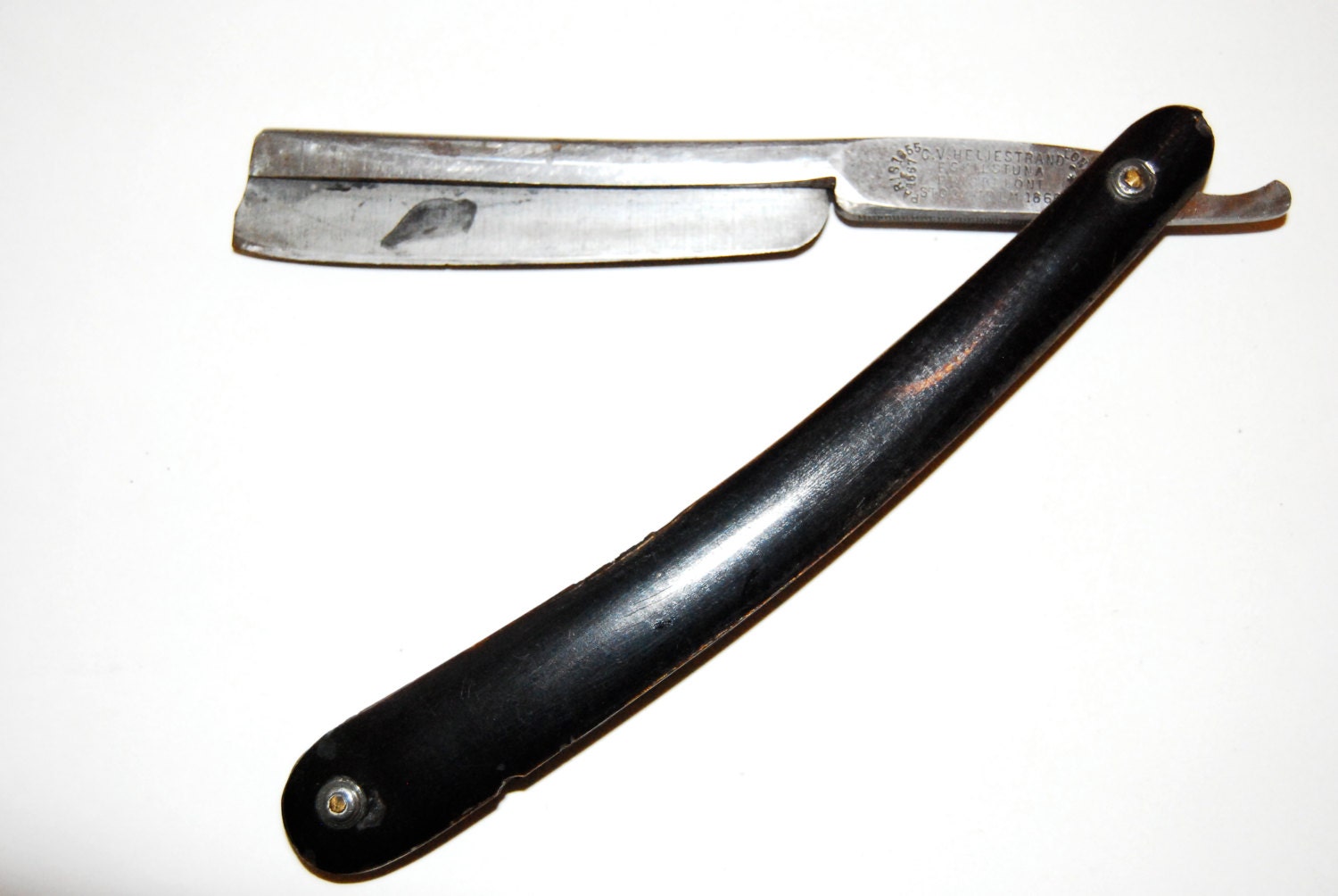 SALE C.V. Heljestrand Antique Straight Razor by StanandNancy