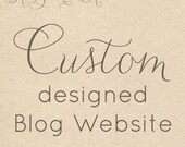 CUSTOM Designed Blog Site Made to Match Your Brand Photographers Etsy Shops Boutiques Bloggers
