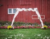 Painters Ladder Wood Altar Backdrop Wedding