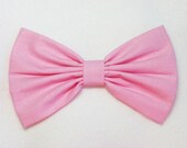 PINK Hair Bow Clip Baby Pink Bow Clip Light Pink Clip Sparkle Bow Glitter Bow Bows for women Teen Bows Pink Fabric Bow hairbow hairbows bows