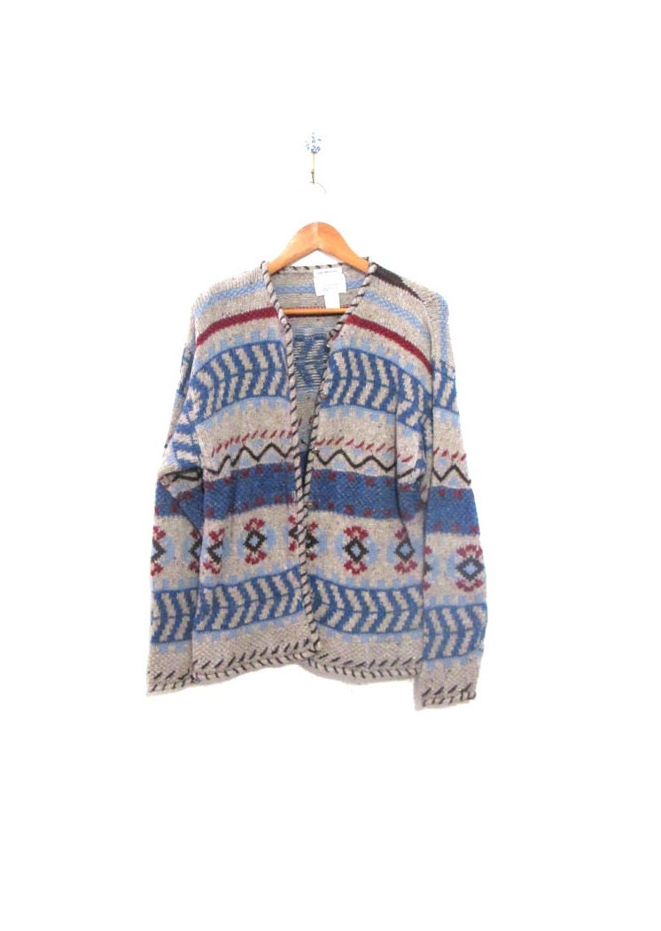 Vintage Southwest Hand Embroidered Sweater