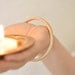 Reserved to Tania-Indian fire- cream beige erable braclet bangle