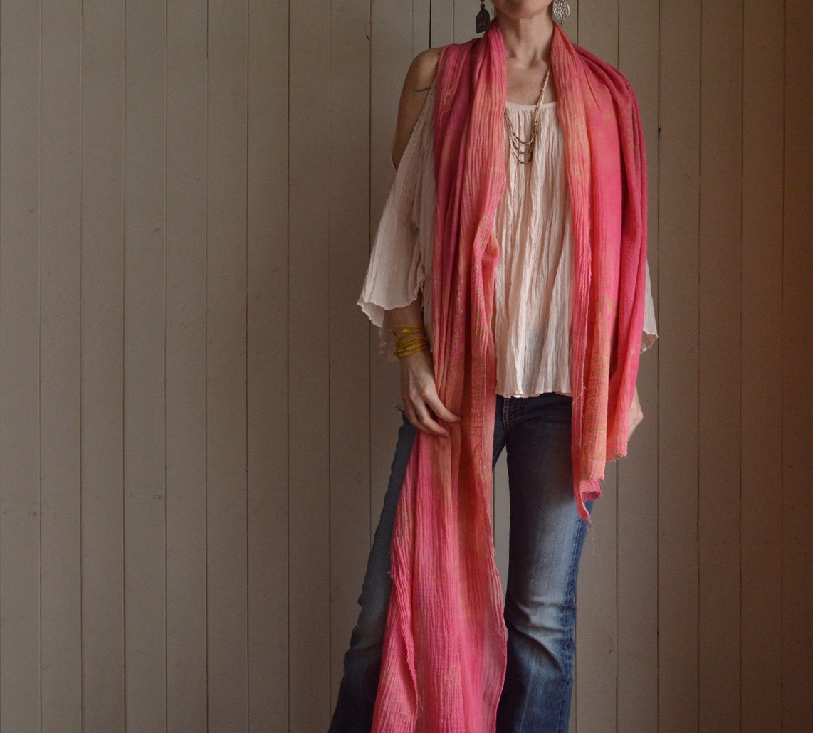Bittersweet Cotton Gauze Buddha Scarf