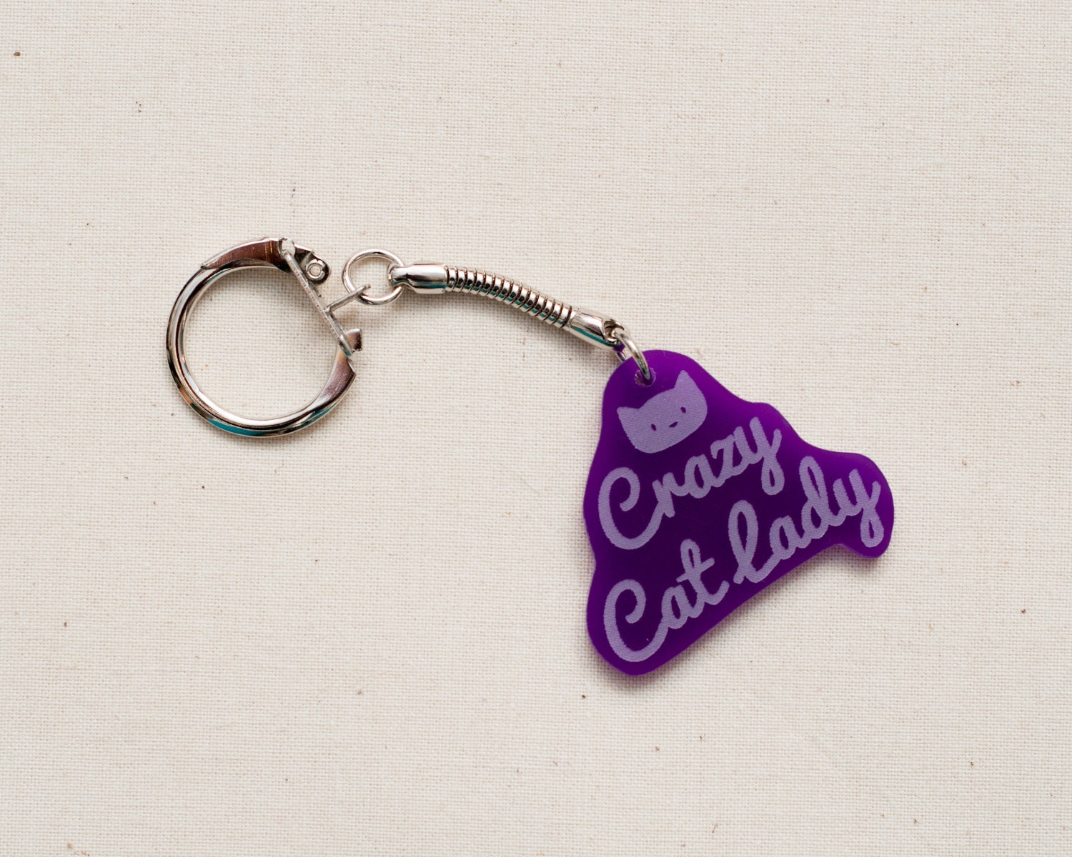 Crazy Cat Lady Keyring Key Chain