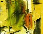 Wow Yellow - Monotype Painting - Crazy about Yellow
