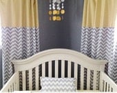 Handmade "Smokie" Nursery Mobile...Smoke gray and yellow circles