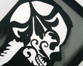 X-Ray Silhouette - Set of 2 - Custom Portrait - Sugar Skull - Day of the Dead - Dia de los Muertos - Personalized Calavera