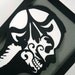 X-Ray Silhouette - Set of 2 - Custom Portrait - Sugar Skull - Day of the Dead - Dia de los Muertos - Personalized Calavera