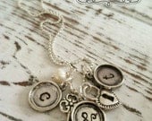 Personalized Vintage Charm Necklace