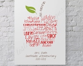 Perfect Teacher's Gift... Typography Art, 11x14, digital print