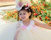 Mini Top Hat - COLETTE - Top Hat, Birthday hat, Bridal Hat, Bridesmaids, Flower Girl Hair - Woman Attire- Photo Prop - Ivory - Pink - Rose Il_170x135