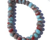 Czech Fire Polish Faceted Rondelle Beads 30 Pieces