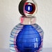 Vintage Perfume Bottle, Blue Glass, SPRING SPECIAL, Item No. M210