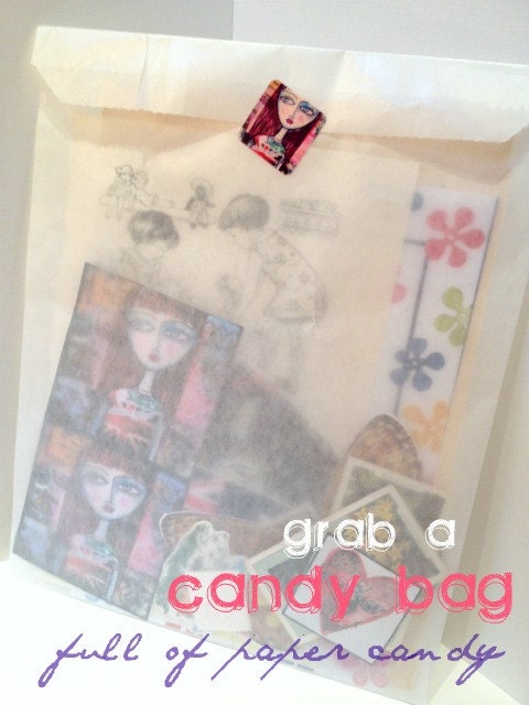 Candy Bag Collage Craft Kit by Rachelle Panagarry