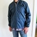 vtg 70's MEN'S NAVY windbreaker hoodie spring summer jacket