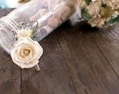 Ivory Boutonniere- Made to Order Groom, Groomsmen, Sola Flower, Wedding, Wedding Flowers, Rustic Wedding