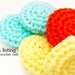 Custom Listing for Dawn: Tropical Colada Set of Six Crochet Nylon Netting Eco-Friendly Reusable Kitchen Dish Scrubbies