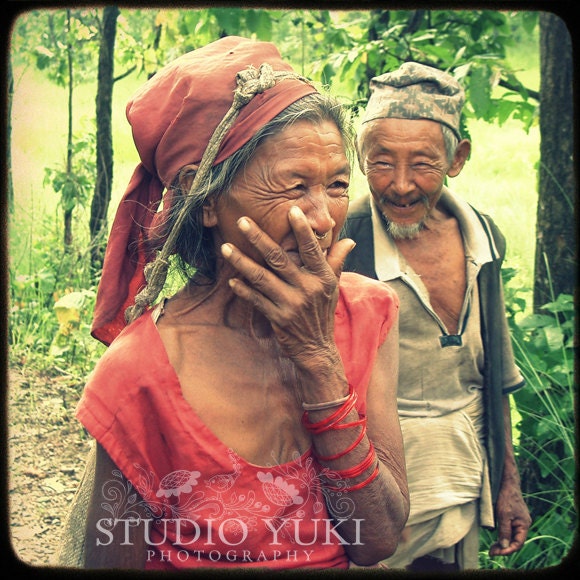 True Love - Nepal Photo Portrait - Fine Art Travel Photography TTV 8x8 Couple, two Nepalese people in love