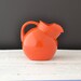 Vintage Pitcher - Anchor Hocking - Orange Pitcher - Tangerine - Glass Ball Jug - 42 ounce - Rainbow Collection