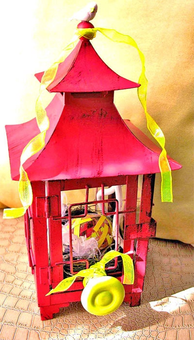 Red Pagoda Bird House, Bird Nest, Wedding, Chinese New Year