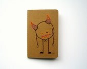 hamlet - pocket size embroidered journal. kraft moleskine, ruled paper.