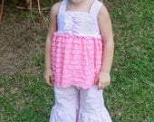 Easter, Spring Ruffle Top and Pants Set newborn-3T