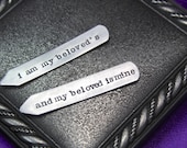 Personalized men's Collar stays, Personalized men's gift, Personalized Groomsman gift, Personalized Wedding
