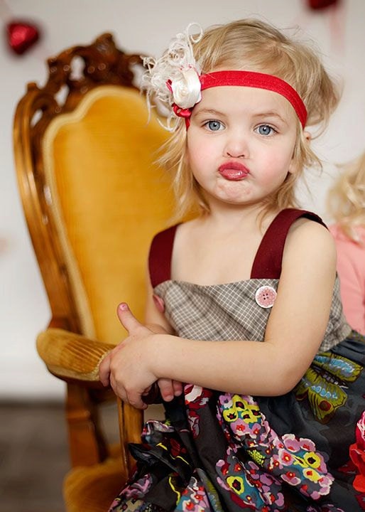 Cupid's Arrow Headband by London Raquel Made to Match Persnickety Valentines Day headband for Baby, Newborn or Child